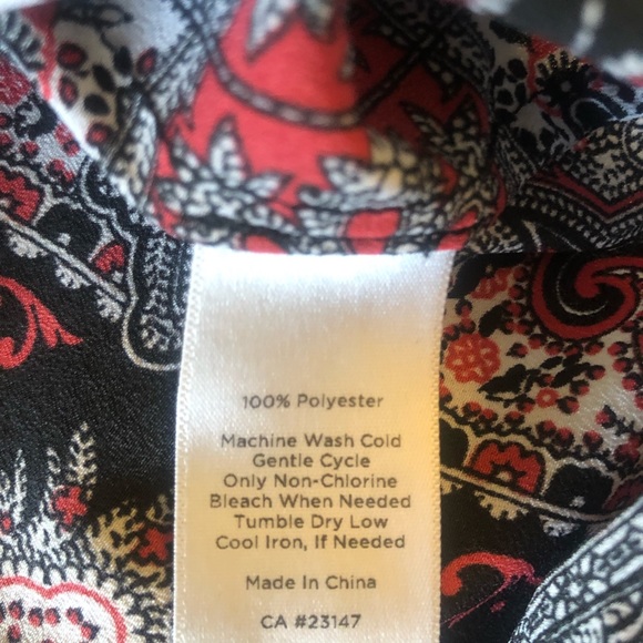 Talbots Paisley Print Sleeveless Top- size 2X - Picture 4 of 5